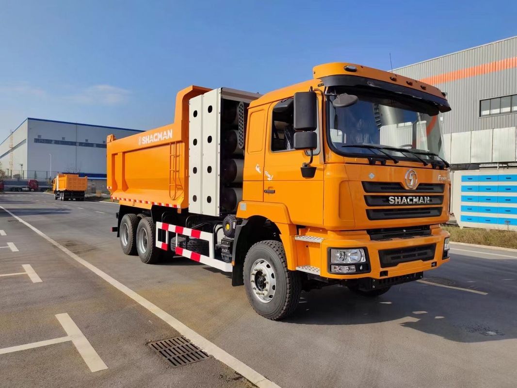 SHACMAN F3000 6x4 CNG 덤프 트럭 10JSD180 QH50 스플라인 변속기 340 Hp/430Hp 12.00R20 타이어