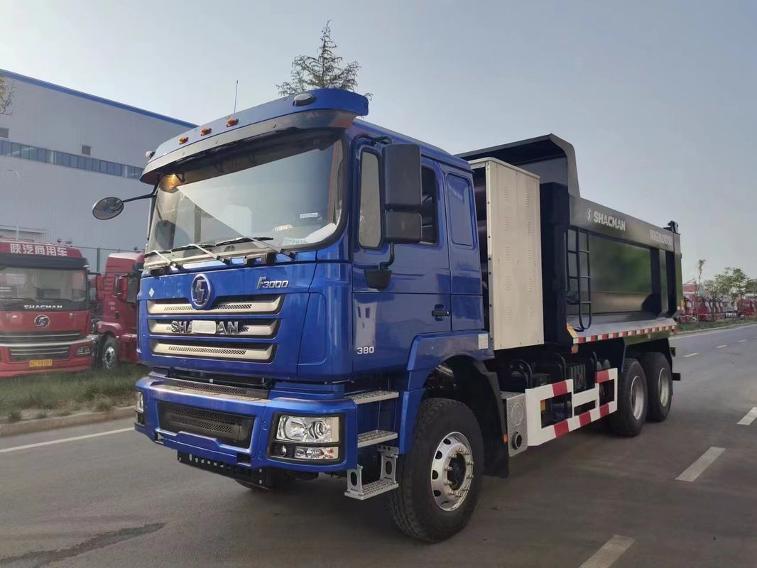 SHACMAN CNG 덤프 트럭 F3000 6x4 380 유로V 블루