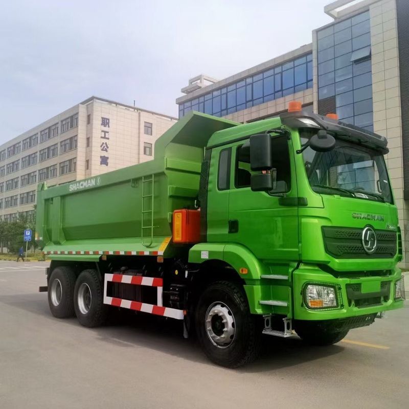 9.5T SHACMAN H3000 덤프 트럭 8x4 430 유로V 녹색 덤퍼 트럭 MAN 축 2 * 16T
