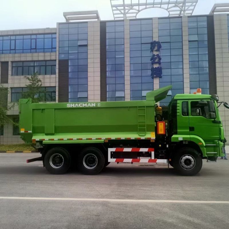 9.5T SHACMAN H3000 덤프 트럭 8x4 430 유로V 녹색 덤퍼 트럭 MAN 축 2 * 16T