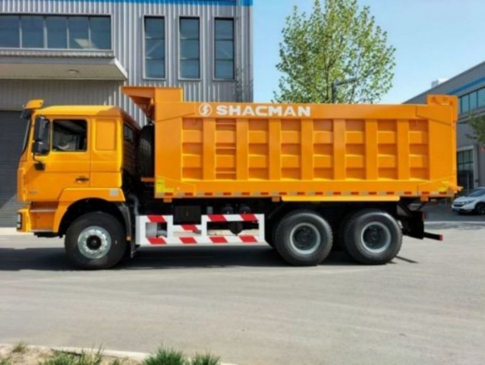 신형 중형 SHACMAN F3000 티퍼 덤프 트럭 6x4 380 유로 II 노란색 10 바퀴