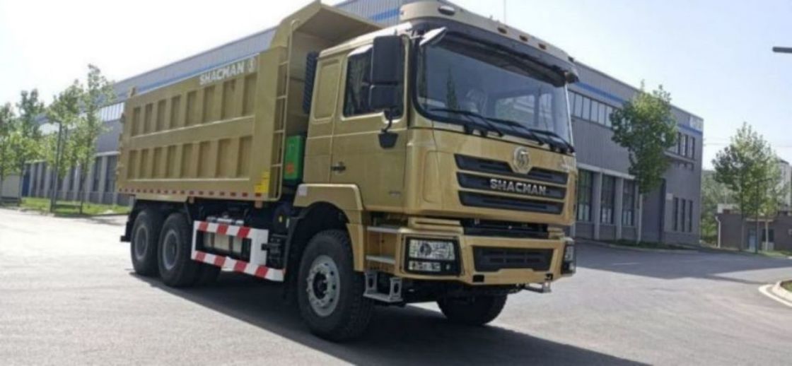 10 타이어 덤퍼 SHACMAN F3000 틱퍼 트럭 6x4 375 유로V 금 WEICHAI 디젤 엔진