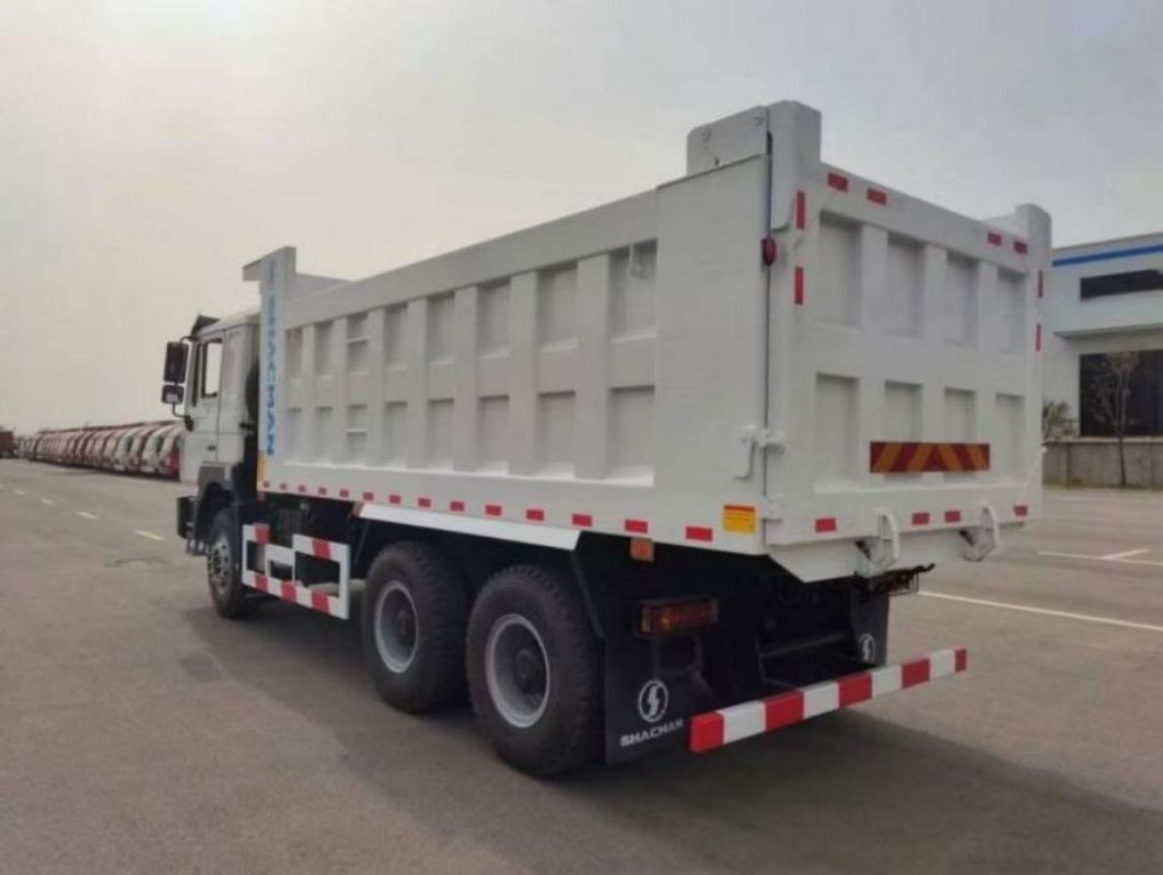 신형 중량 10륜 SHACMAN 덤프 트럭 F3000 6x4 340hp 유로 II 흰색