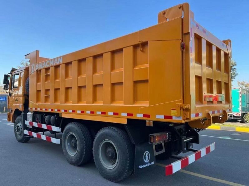 SHACMAN 엑스포트 티퍼 덤프 트럭 F3000 6x4 380 유로II 노란색 고급 운전 경험