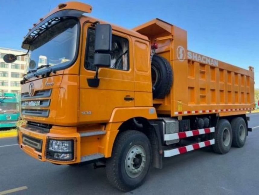 SHACMAN 엑스포트 티퍼 덤프 트럭 F3000 6x4 380 유로II 노란색 고급 운전 경험