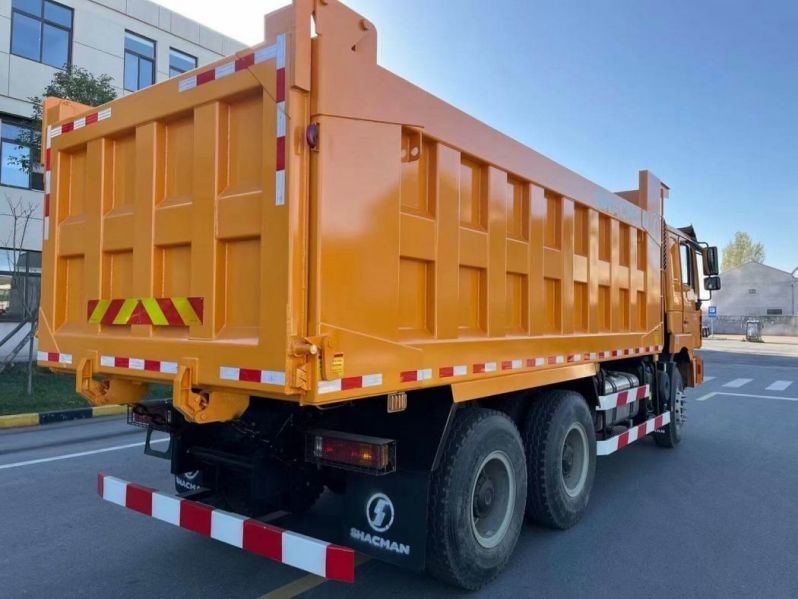 SHACMAN 엑스포트 티퍼 덤프 트럭 F3000 6x4 380 유로II 노란색 고급 운전 경험