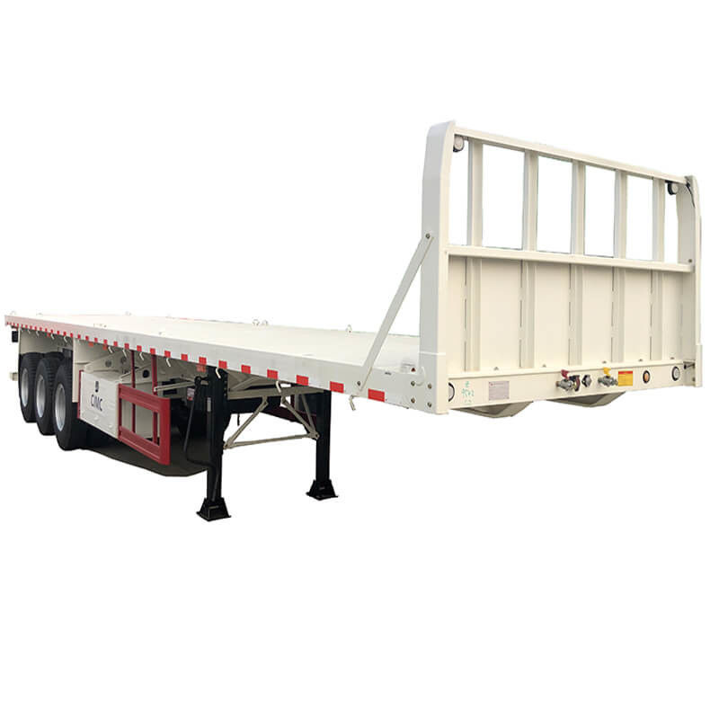 CMCC 3 축 40 톤 40ft 확장 가능한 평면 트레일러 판매