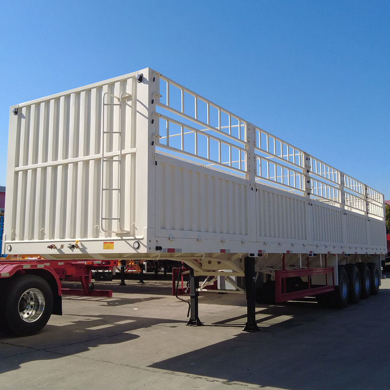 4Axles 높은 울타리 반 트레일러 60톤 13톤 반 트레일러 운송 트럭 Ce