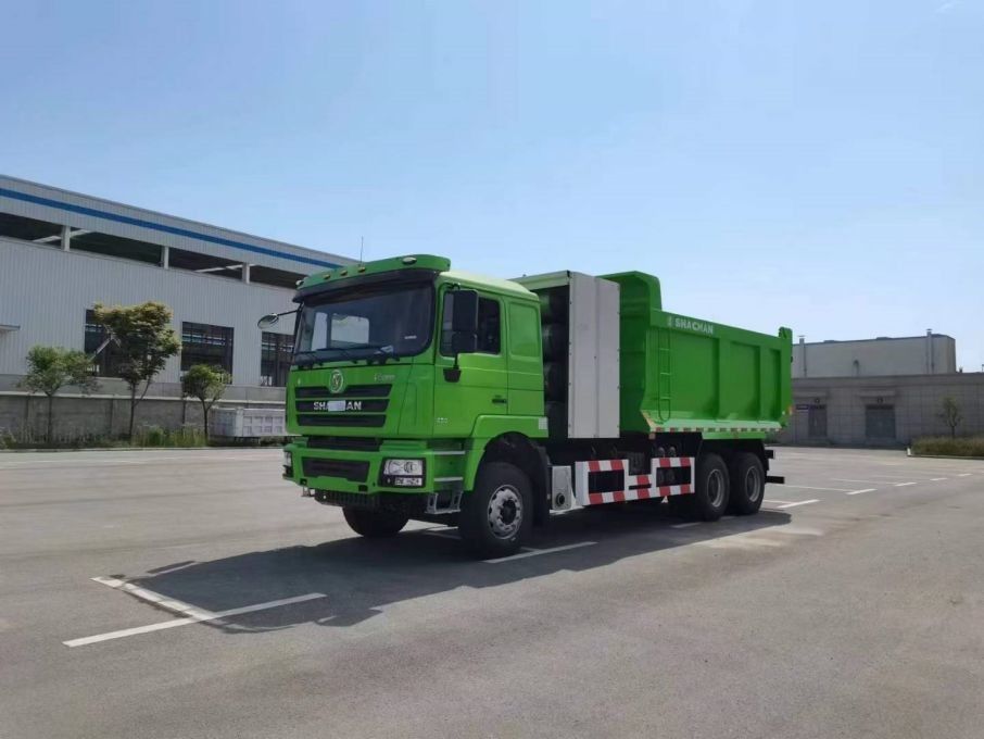 10 바퀴 SHACMAN F3000 CNG 덤프 트럭 6x4 유로 V WEICHAI-430HP 녹색 건설 및 광업에 완벽
