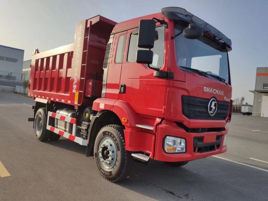 빨간색 SHACMAN 무거운 덤프 트럭 6륜 덤프 트럭 H3000 4x2 300hp 유로 II 3800mm