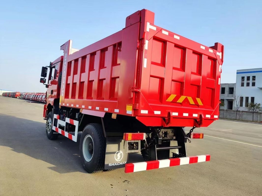 빨간색 SHACMAN 무거운 덤프 트럭 6륜 덤프 트럭 H3000 4x2 300hp 유로 II 3800mm