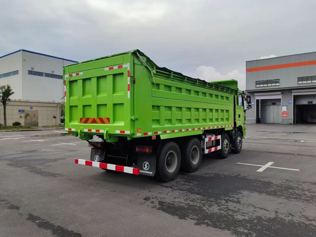 새로운 중량 SHACMAN H3000 덤프 트럭 8x4 375hp 유로V 녹색 12 바퀴 티퍼