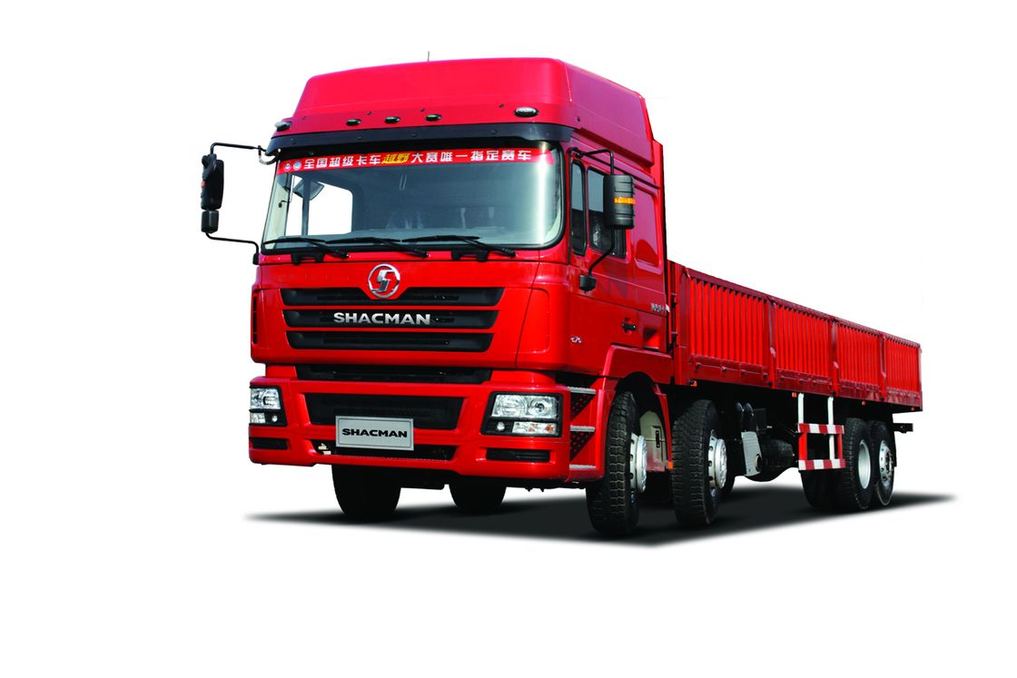 샤크만 F3000 레드 트럭 8×4 WEICHAI 380hp EuroII 12 휠 트럭