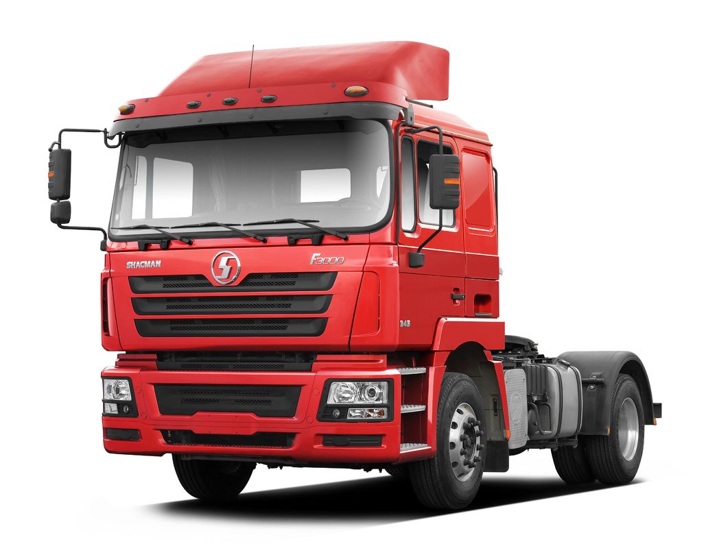 빨간색 SHACMAN F3000 375HP 유로 V 6 휠 트랙터 헤드 4x2 WEICHAI 엔진