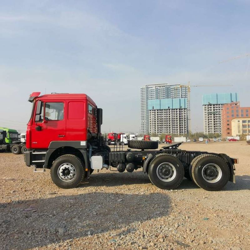 빨간색 SHACMAN F3000 375HP 유로 V 6 휠 트랙터 헤드 4x2 WEICHAI 엔진