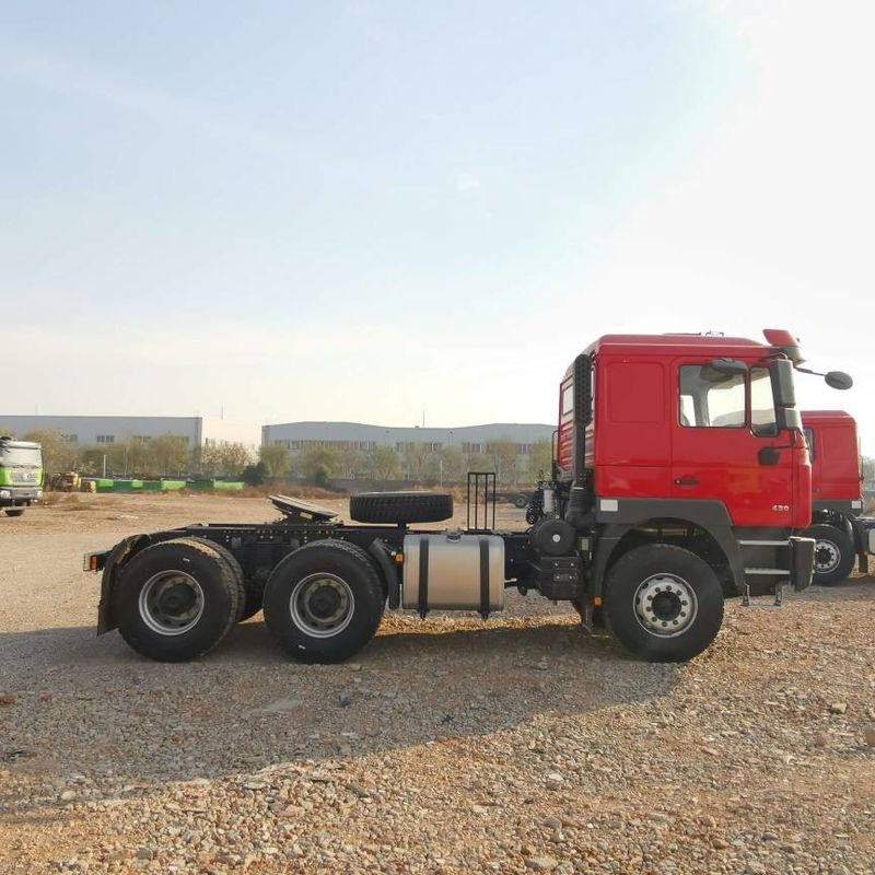 빨간색 SHACMAN F3000 375HP 유로 V 6 휠 트랙터 헤드 4x2 WEICHAI 엔진