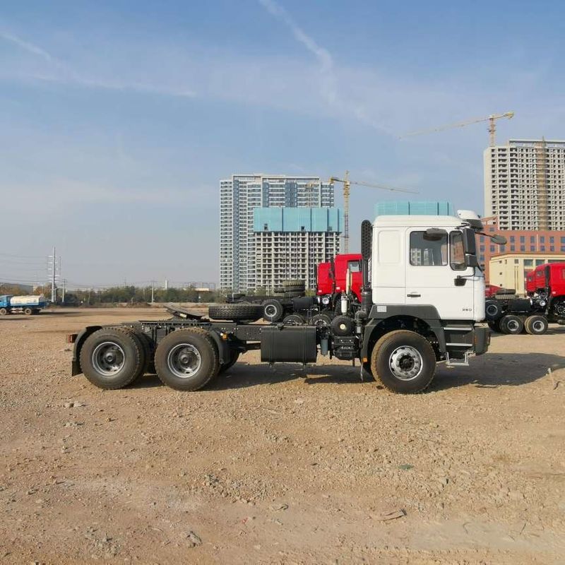 빨간색 SHACMAN F3000 375HP 유로 V 6 휠 트랙터 헤드 4x2 WEICHAI 엔진