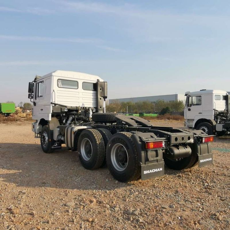 빨간색 SHACMAN F3000 375HP 유로 V 6 휠 트랙터 헤드 4x2 WEICHAI 엔진