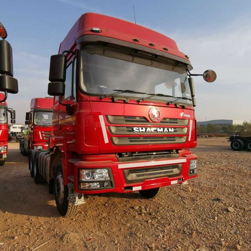 빨간색 SHACMAN F3000 375HP 유로 V 6 휠 트랙터 헤드 4x2 WEICHAI 엔진