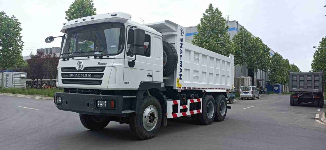 SHACMAN 3 축 무거운 덤프 트럭 F3000 6x4 430HP 유로II 25톤 3 축 덤프 트럭