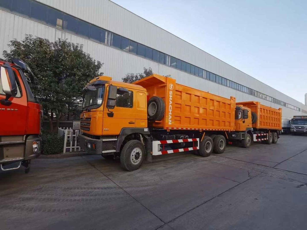 SHACMAN 3 축 덤프 트럭 F3000 8x4 430HP 유로II 25 톤 3 축 덤프 트럭