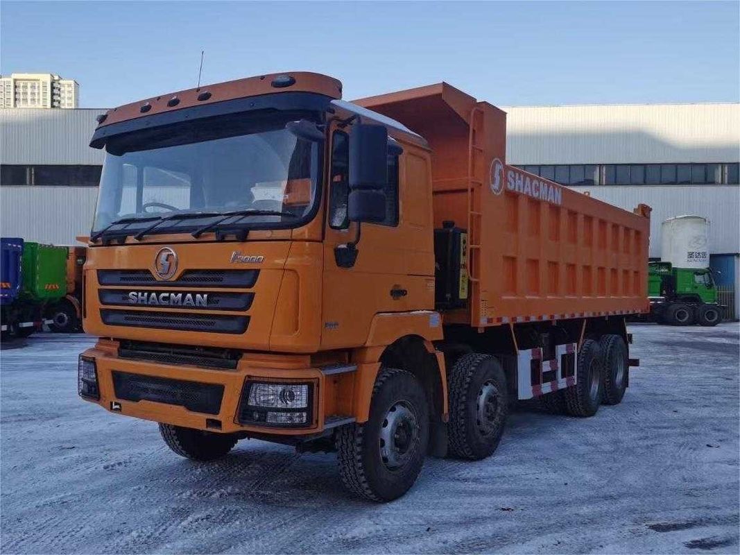 SHACMAN F3000 8x4 380hp 유로V 덤프 트럭 WEICHAI 엔진과 함께 이중 단계 축