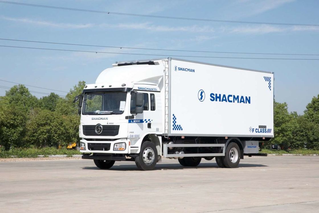 SHACMAN L3000 밴 화물 트럭 4x2 340hp 트럭 290hp 유로 II 흰색 6 바퀴 화물 트럭