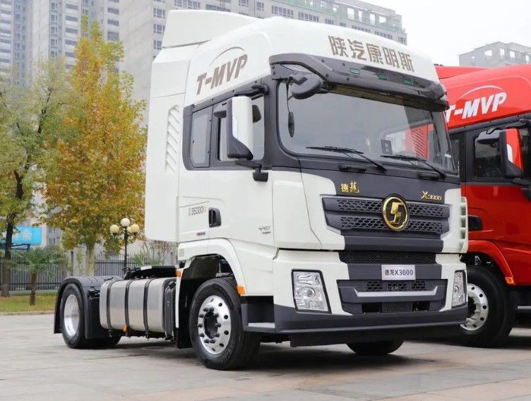 SHACMAN 6 바퀴 X3000 4x2 트랙터 왼쪽 운전자 알제리 420HP 더블 잠자리 트랙터 트럭