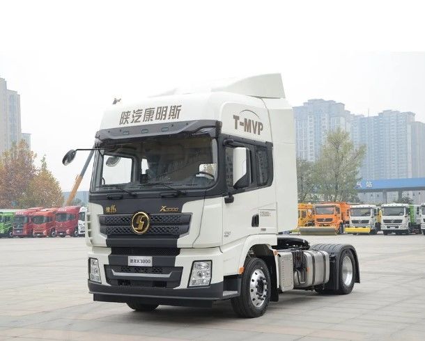 SHACMAN 6 바퀴 X3000 4x2 트랙터 왼쪽 운전자 알제리 420HP 더블 잠자리 트랙터 트럭