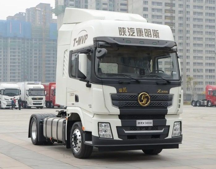 SHACMAN 6 바퀴 X3000 4x2 트랙터 왼쪽 운전자 알제리 420HP 더블 잠자리 트랙터 트럭