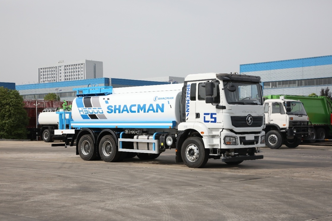 SHACMAN H3000 4X2 물차, 336마력 엔진, 10m³ 탱크, 좌측 운전석, 유로 Ⅱ