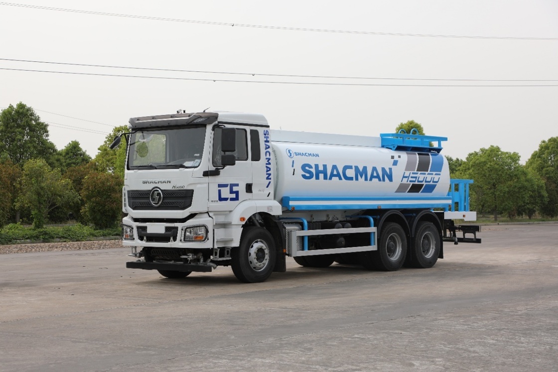 SHACMAN H3000 4X2 물차, 336마력 엔진, 10m³ 탱크, 좌측 운전석, 유로 Ⅱ